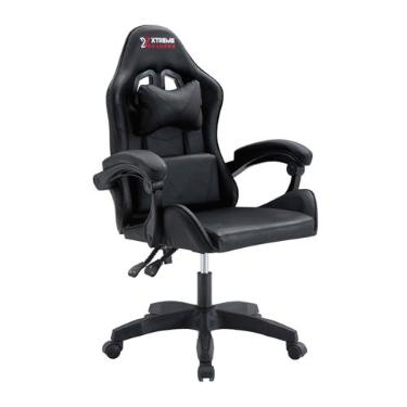 Imagem de Cadeira Xtreme Gamers Cinesis, Giratória, Reclinável, Altura Ajustável, Confortável na Cor Preta