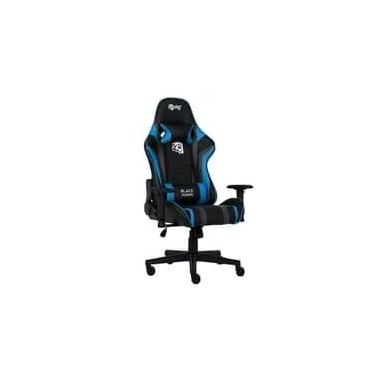 Imagem de Cadeira Gamer ELG Black Hawk, Até 140 kg, Apoio Cervical, Encosto Reclinável, Apoio De Braços, Ajuste De Altura, Preto e Azul - CH05BKBL