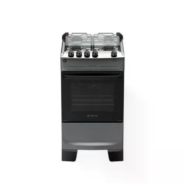 Imagem de Fogão 4 Bocas Atlas Mônaco Top, Titanium, Bivolt