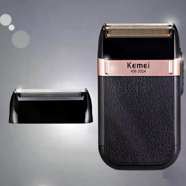 Imagem de Barbeador Aparador Elétrico De Pelos Masculino Shaver Kemei - RELET