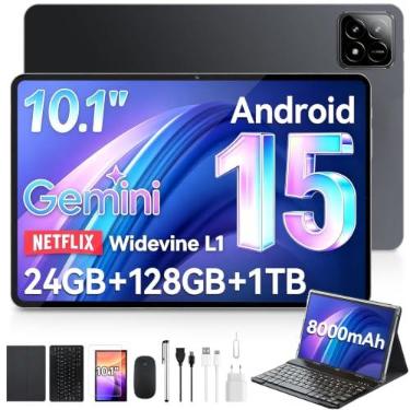Imagem de Tablet xixaomiro S11, 10,1 Polegadas Android 15, 12+12GB RAM, 128GB ROM, Tela IPS Full HD 1920x1200, Bateria 8000mAh, Wi-Fi 6, Bluetooth 5.0, Carregamento Rápido