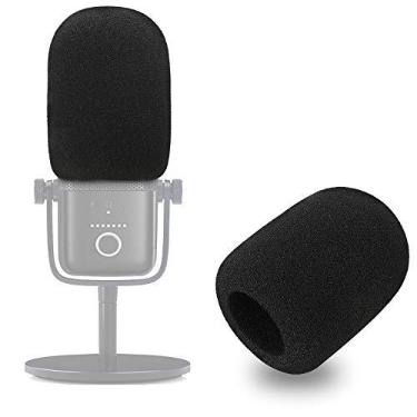 Imagem de Filtro Wave 3 Pop - Capa de espuma de para-brisa para microfone profissional compatível com microfone condensador USB Elgato Wave para reduzir Pops e sibilos por SUNMON