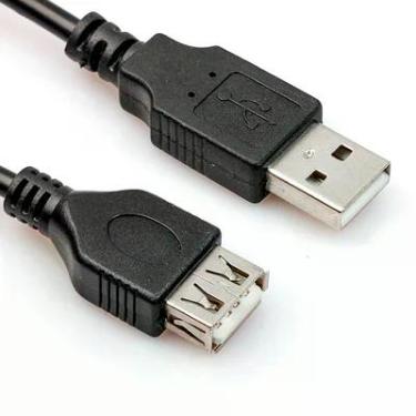 Imagem de Cabo Extensão Usb 2.0 Macho X Fêmea De 5 Metros