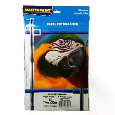 Imagem de Papel Fotográfico Glossy Masterprint A4 180 Gramas 150 Folha
