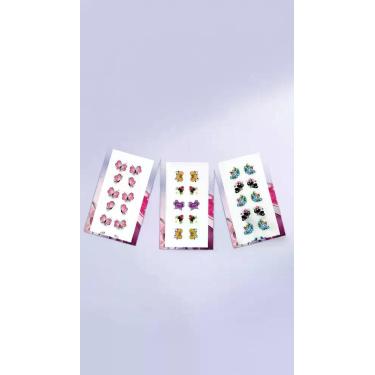 Imagem de Kit Adesivos Unha 3D Decoração Flores Borboletas 100 Unidade - Congrat