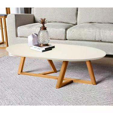 Imagem de Mesa De Centro Mike Off White Amêndoa