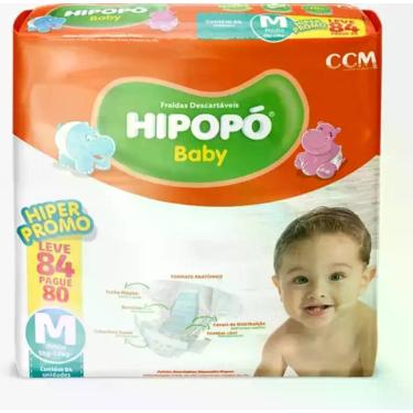 Imagem de Fralda infantil Hipopo Hiper 1 Pacote Tamanho M - 84 Unidades - Hipopó