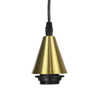 Imagem de Conjunto Para Pendente Kit Base + Soquete E27 Bivolt Ouro - TASCHIBRA,