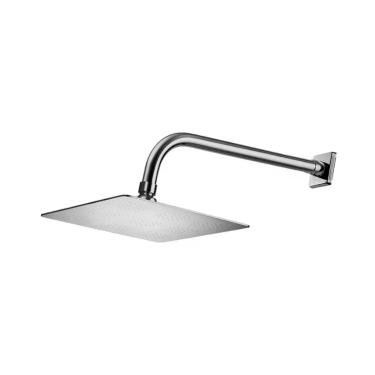 Imagem de Ducha Lorenslim Quadrada 20cm Cromado de Teto para Banheiro com Design Slim Lorenzetti