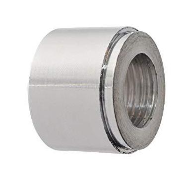 Imagem de ICT Billet Alumínio 3/8" NPT Solda no Cano Feminino Porca Rosqueada inserção Soldável Taper Pipe Conector Fluido Projetado e Fabricado nos EUA Bare 617-6703AL