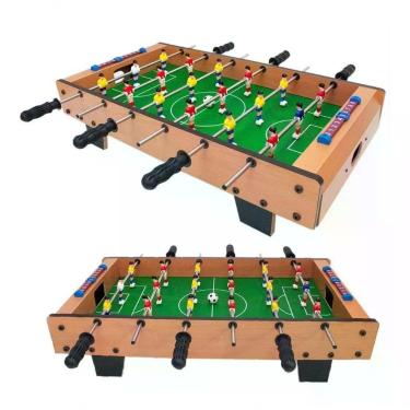 Imagem de Mesa de Pebolim Master Mini de Bancada 18 Jogadores MDF Envernizado com Pés Desmontáveis