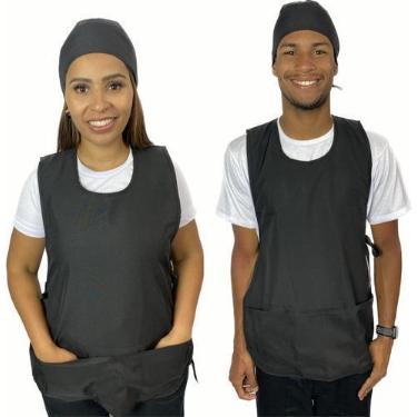 Imagem de Avental Colete Uniforme Ideal Para Cozinha Atendente Lanchonete Garçon