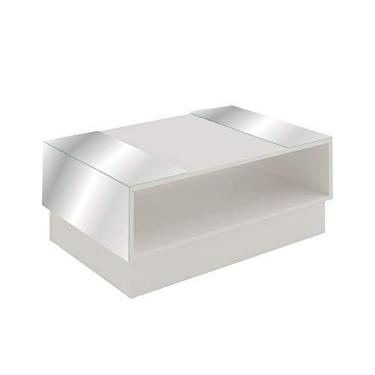 Imagem de Artely Mesa de Centro Detroit com Espelhos e Nicho, Off White