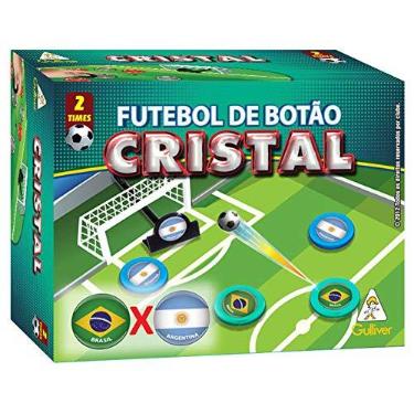 Imagem de Futebol Botão Cristal Seleções Brasil x Argentina Gulliver, Multicor