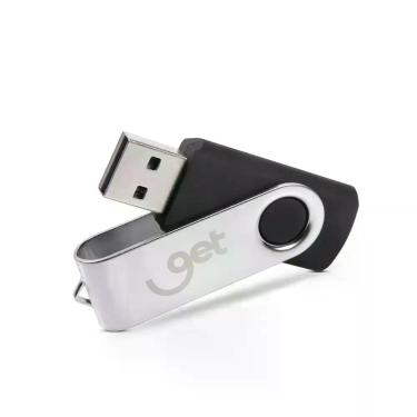 Imagem de Pen Drive 64GB Get USB 2.0 Preto - GOLDENTEC ACESSORIOS