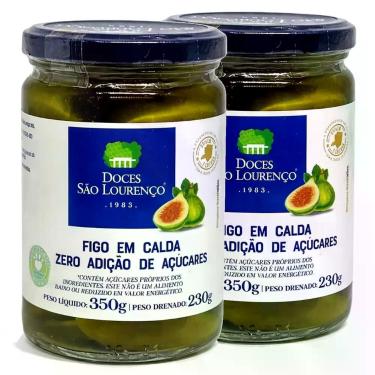 Imagem de Kit 2 Figo em Calda SÃO LOURENÇO Zero Adição Açucar 350g