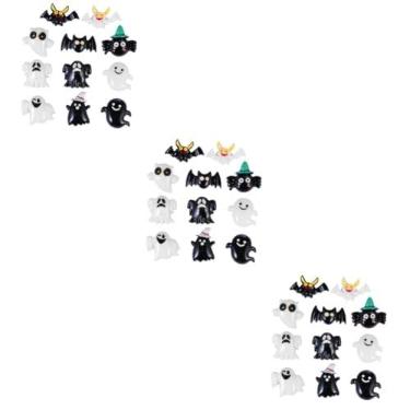 Imagem de Toyvian Adesivos De Decalque 90 Peças Acessórios De Decoração De Celular Diy De Halloween Adesivos Faça Você Mesmo Cabochons Flatback Do Dia Das Bruxas Plástico Desenho Animado De Cabelo