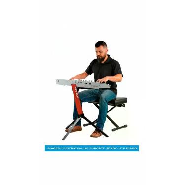 Imagem de Suporte Stay Compact Estante Vermelha Teclado 70cm Capa - Congratulati