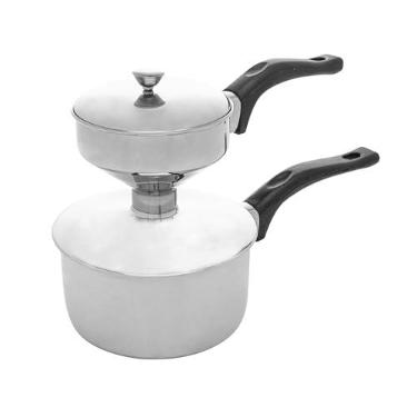 Imagem de LYOR - Cuscuzeira Individual de Aço Inox 25cm x 12cm x 17,5cm