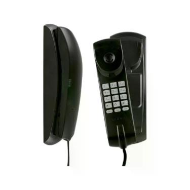 Imagem de Telefone Gôndola Intelbras TC 20 Preto Teclado Luminoso com Fio Liso RJ 11