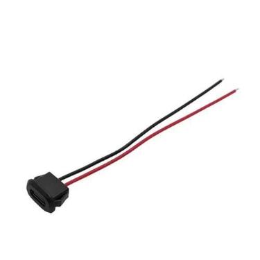 Imagem de Conector Fêmea USB Tipo-C Para Interface De Carregamento Com Fio De So