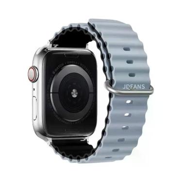 Imagem de Pulseira De Silicone Ocean Band Para Apple Watch Ultra Série 10 9 8 7 