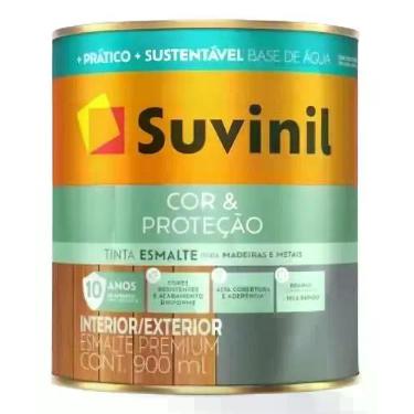 Imagem de Tinta Esmalte Base De Água Branco Brilhante Suvinil 900ml