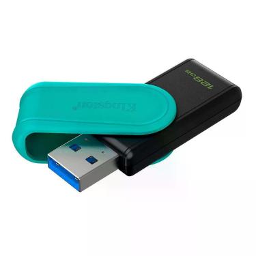 Imagem de Pen Drive Kingston Exodia S com USB 3.2 e Desempenho Confiável Preto e Verde 128GB