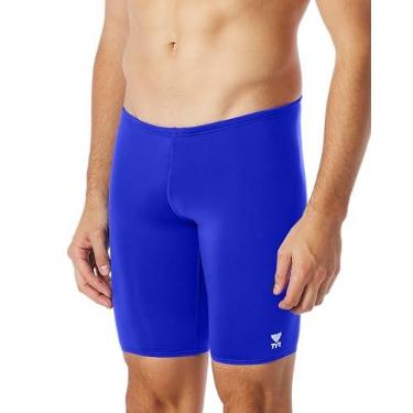 Imagem de TYR Roupa de banho esportiva masculina lisa