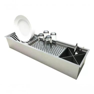 Imagem de Calha Pia Úmida Canaldor Escorredor 77,5 Cm Inox Top