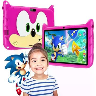 Imagem de Tablet Infantil Sonic 8 Polegadas Android Educativo Controle Parental