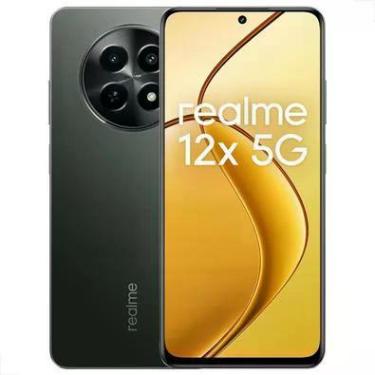 Imagem de Smartphone Realme 12x 5G, 128GB, 6GB RAM, Dual Sim Preto com NFC