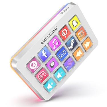 Imagem de FIFINE AmpliGame D6W Controlador de Stream com 15 Teclas Macro para OBS,RGB