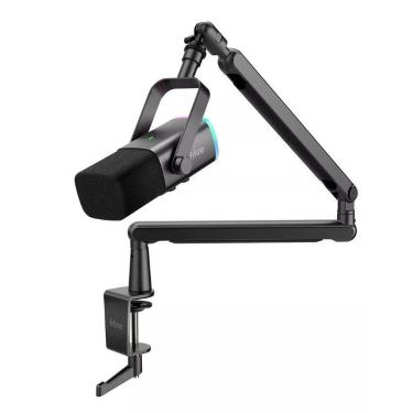 Imagem de Microfone Dinâmico FIFINE USB/XLR Com Braço RGB Preto TAM8