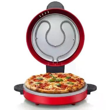 Imagem de Forno de Pizza Elétrico 1800W Antiaderente Vermelho 220V - Raf, 220V