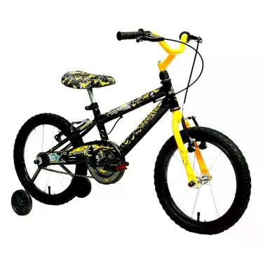 Imagem de Bicicleta Infantil Aro 16 Skii Freio V-Brake Stone Bike, Amarelo