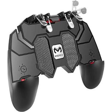 Imagem de Controle Gamepad Mobile 6 Dedos – Mira Rápida, Gatilhos Metálicos e Ajuste Ergonômico