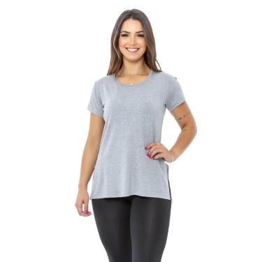 Imagem de Blusa Veste Legging Academia Moda Feminina - Adamas, M, Cinza