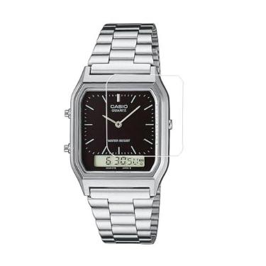 Imagem de Protetor de tela Zshion compatível com Casio série AQ-230, protetor de tela ultrafino antiarranhões à prova de explosão para AQ-230 Series Crystal Clear [pacote com 3]