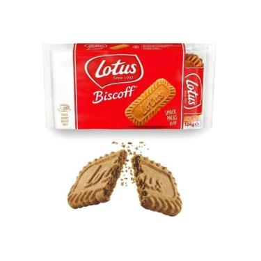 Imagem de Biscoito Biscoff Bolacha Lotus Belga 124g 8 Pacotes Com 2un