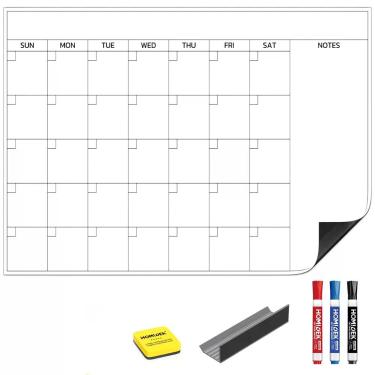 Imagem de Quadro de Escrita Magnético HOMiDEK Calendário Mensal Apagável 56x86 c