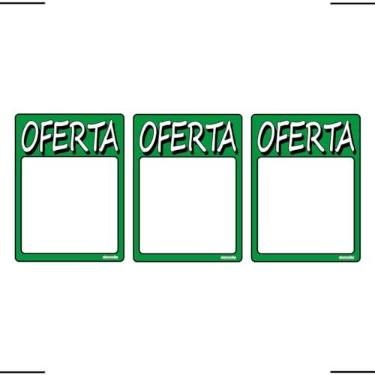 Imagem de Combo 3 Placas De Sinalização Oferta 15x20 Ekomunike - P-19 F9e
