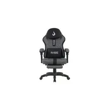 Imagem de Cadeira Gamer Rise Mode Z11, Ângulo Ajustável, Tecido, Cinza e Preto - RM-CG-Z11-GB