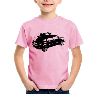 Imagem de Camiseta Infantil Carro Stilo Blackmotion - Foca na Moda, Rosa bebê, 4