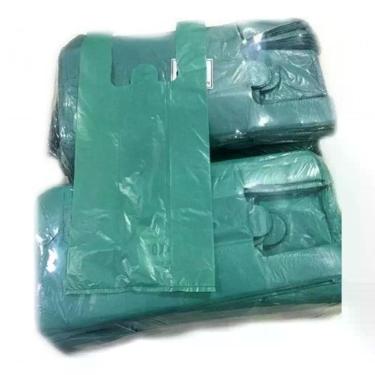 Imagem de Sacola Plástica Reciclada 30x40 13KG Recuperada Reforçada Azul, Verde, Preto Kit Higipack