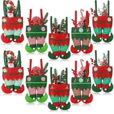 Imagem de Sacos de Doces de Natal MSQ - Calças do Papai Noel (10 Unidades)