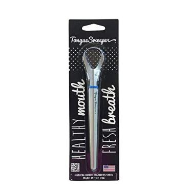 Imagem de Limpador de língua Tongue Sweeper em aço inoxidável cirúrgico