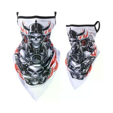 Imagem de Lenço Bandana Com Estampa De Caveira, Proteção Solar De Verão, Secagem