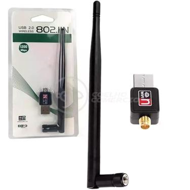 Imagem de Antena Usb 2.0 Receptor De Wifi Wireless Internet Sem Fio 1200Mbps 802.Inn Pc Notebook 23