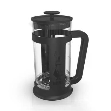 Imagem de Cafeteira Francesa French Press Smart Preparo de Café Vidro Borossilicato Aço Inox ABS 350ML Preta Bialetti